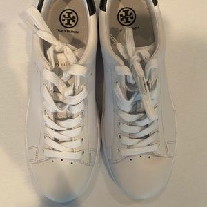 White leather Tory Burch sneakers